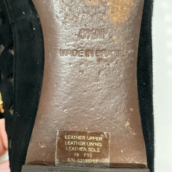 Tory Burch Black Flats Suede Ballerina Flats Kingsbridge Size 6.5 - Picture 15 of 15